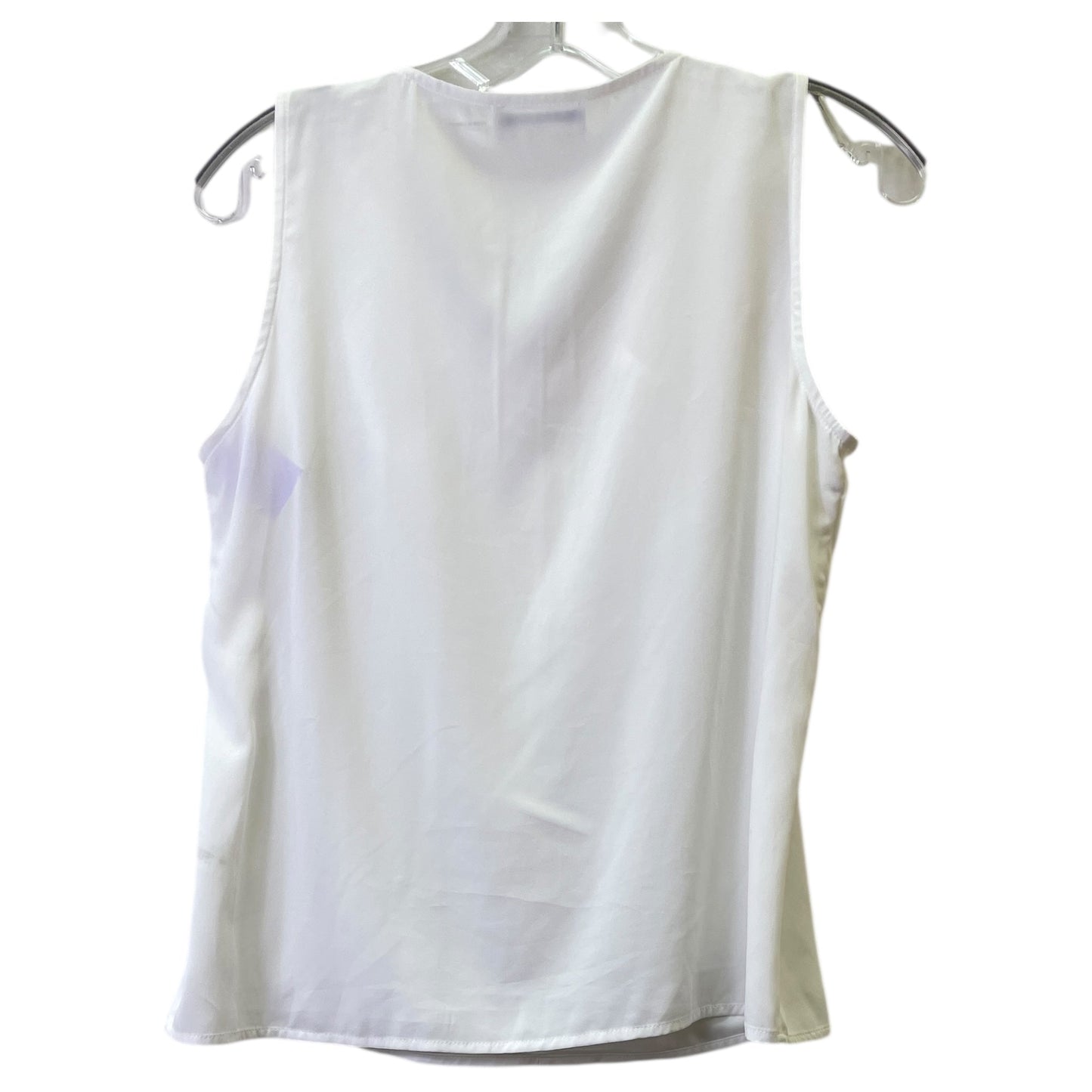 Top Sleeveless Basic By Calvin Klein In White, Size:Mp