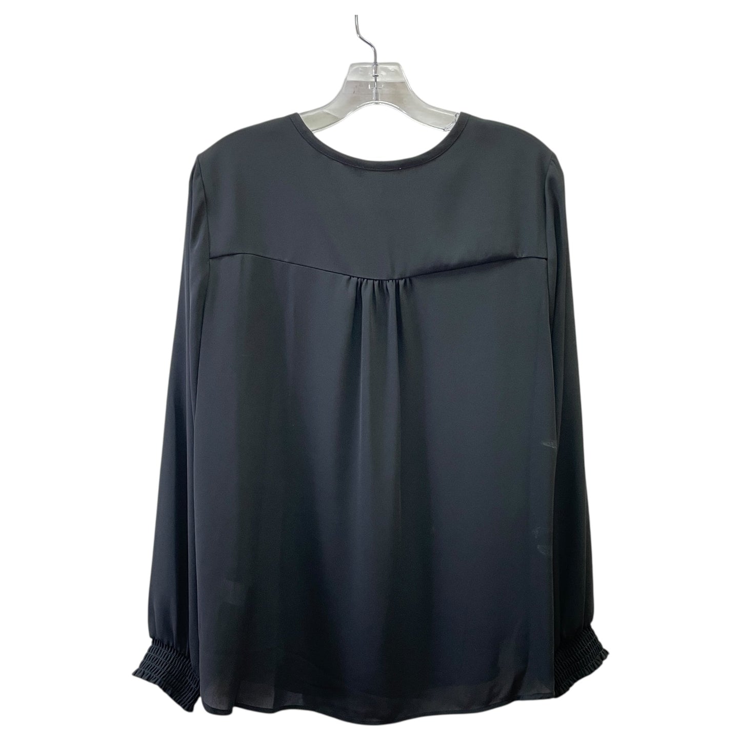 Blouse Ls By Pleione In Black, Size:L