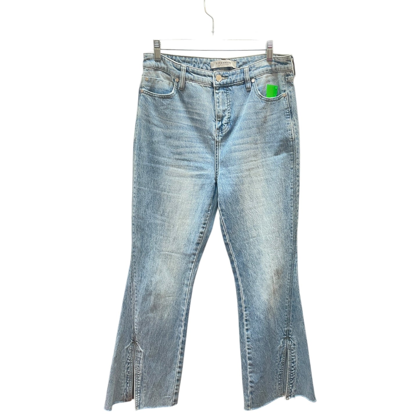 Jeans Flared By Liverpool In Blue Denim, Size:6