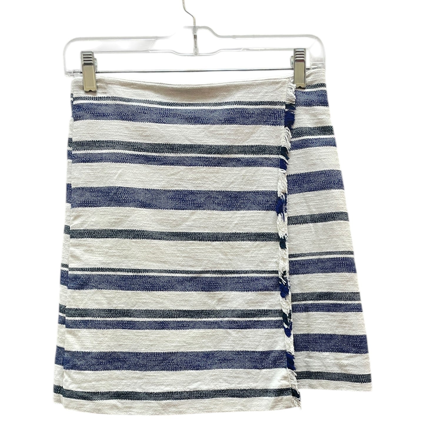Skirt Mini & Short By Loft In Blue & White, Size:0