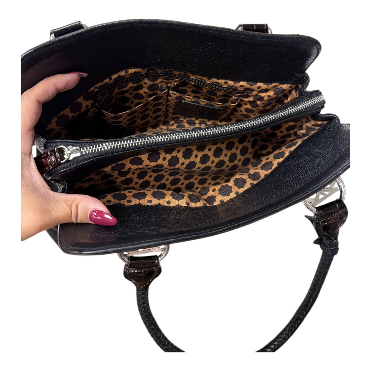 Handbag By Brighton In Black, Size:Large