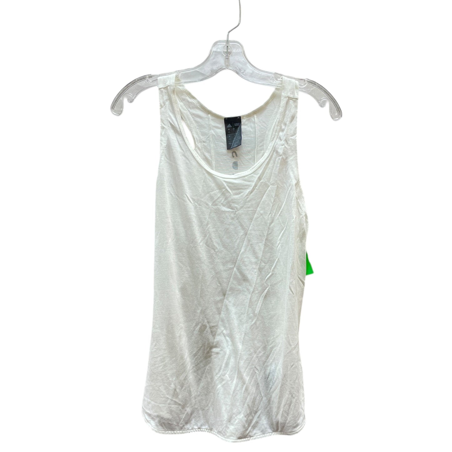 Athletic Tank Top By Adidas In Cream, Size:S