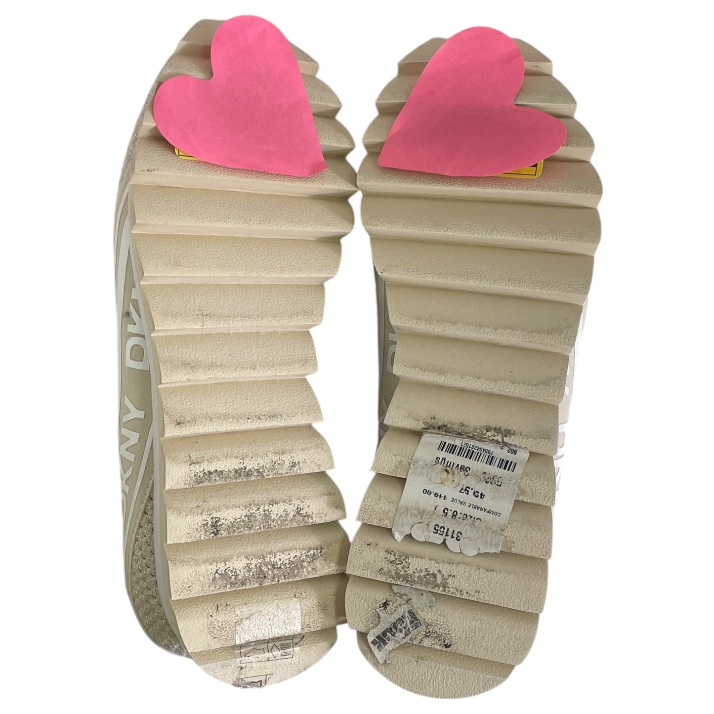 Shoes Sneakers By Dkny In Cream, Size:8.5