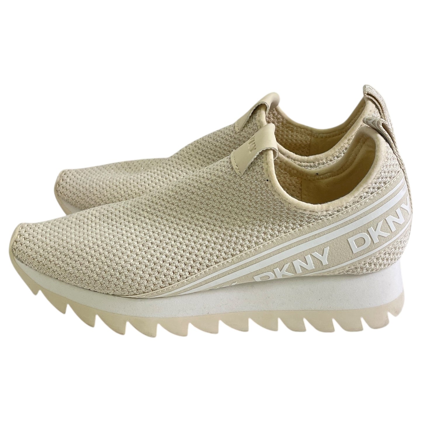 Shoes Sneakers By Dkny In Cream, Size:8.5