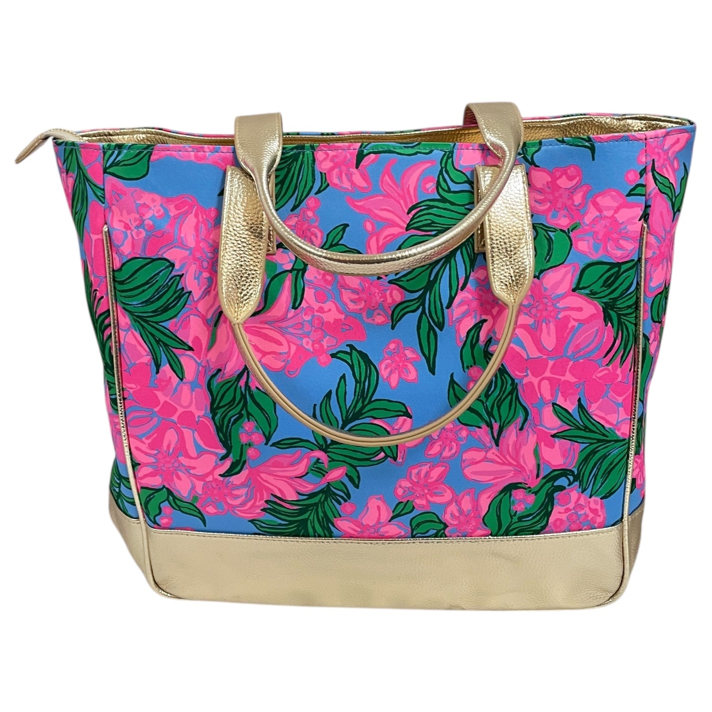 Tote Designer By Lilly Pulitzer In Floral Print, Size:Large