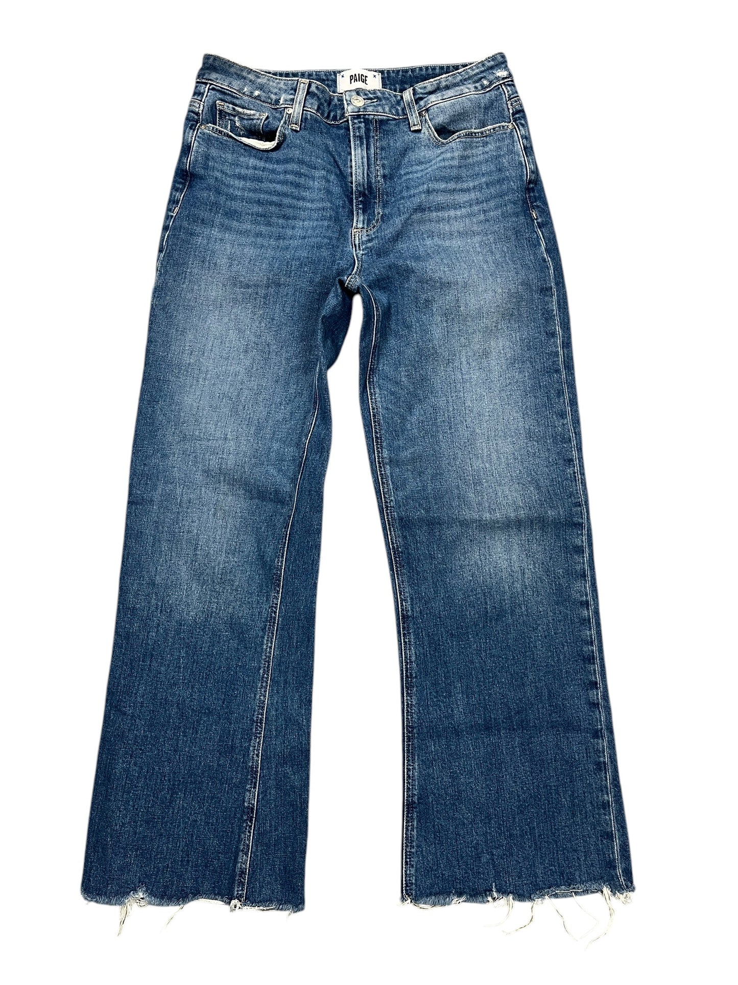 Jeans Boot Cut By Paige In Blue Denim, Size:6