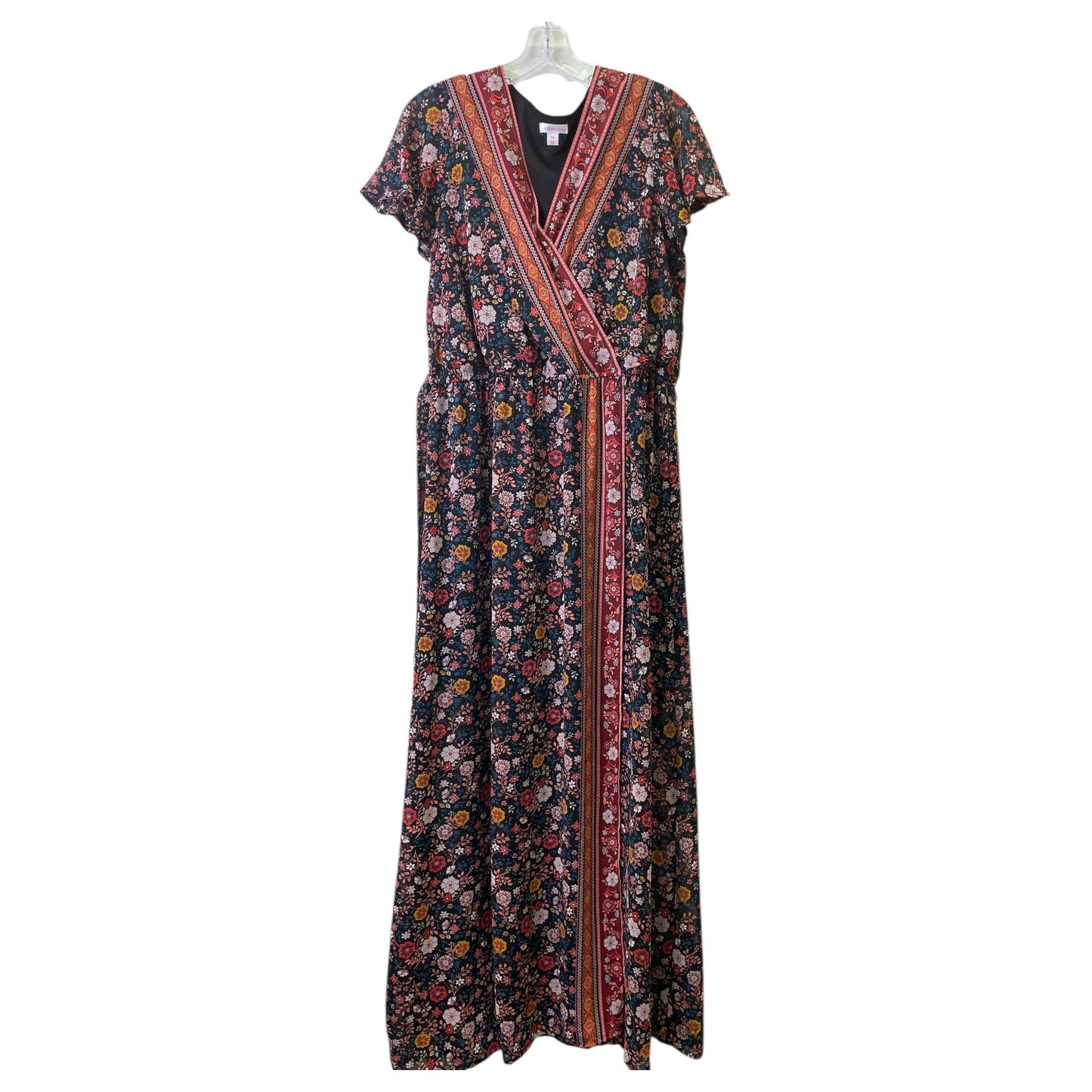 Dress Casual Maxi By Xhilaration In Floral Print, Size:Xxl