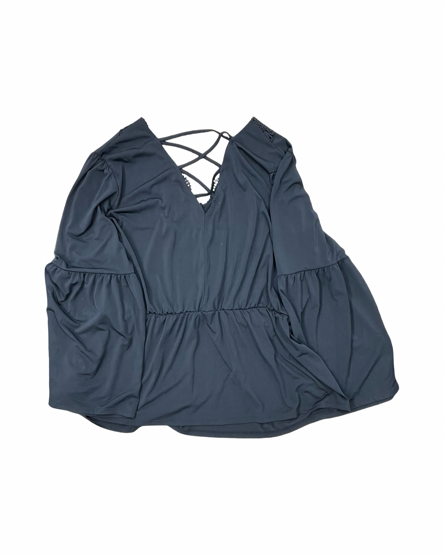 Top Ls By Maurices In Black, Size:1X