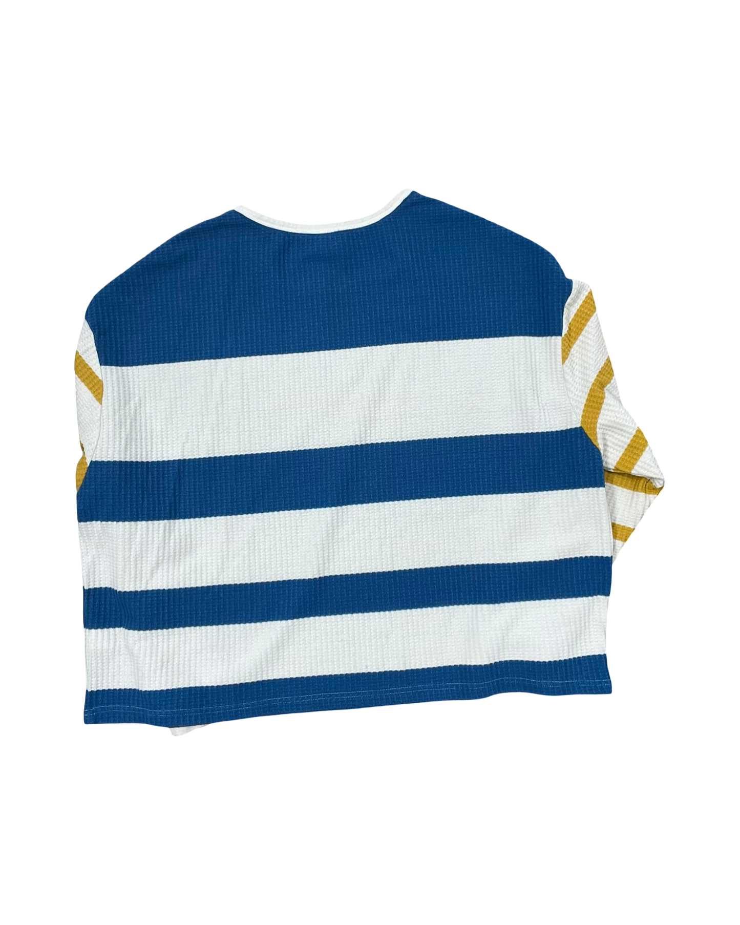 Top Ls By Natural Reflections In Blue & Cream, Size:L