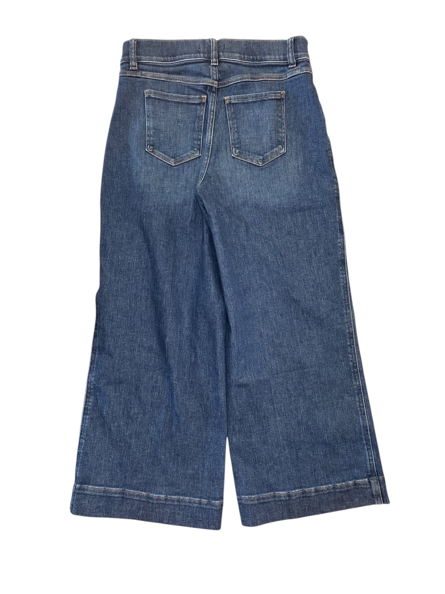 Pants Wide Leg By Spanx In Blue Denim, Size:M