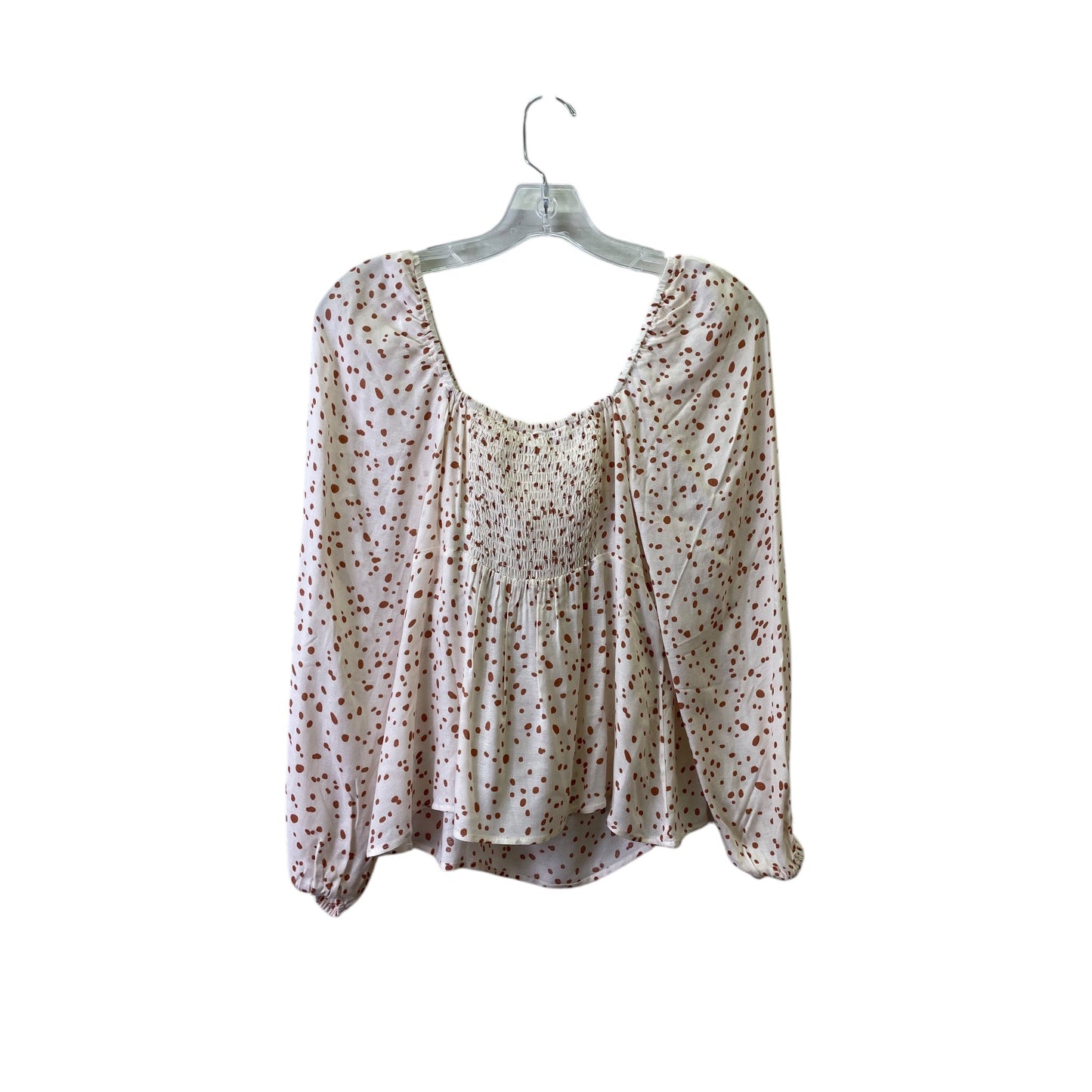Top Ls By Daniel Rainn In Brown & Cream, Size:Xs