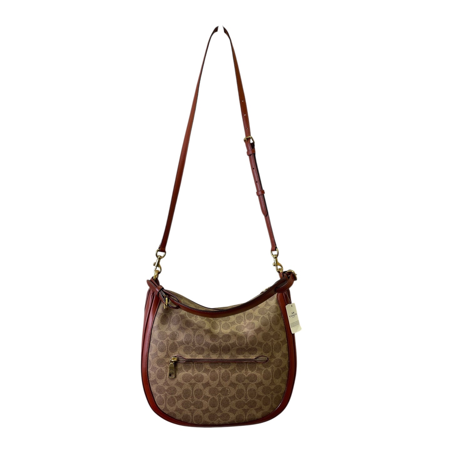 Handbag Designer By Coach In Brown, Size:Large