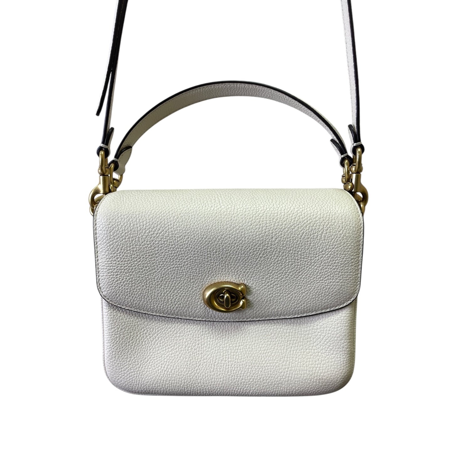 Crossbody Designer By Coach In Ivory, Size:Small