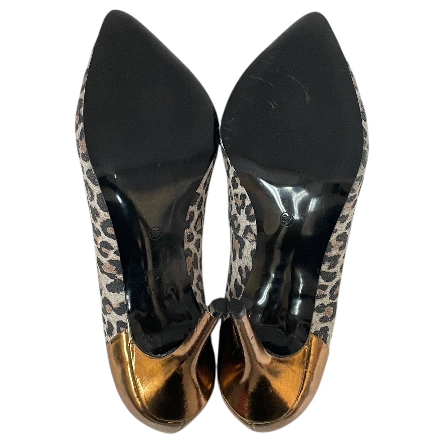 Shoes Heels Stiletto By Cme In Animal Print, Size:6.5