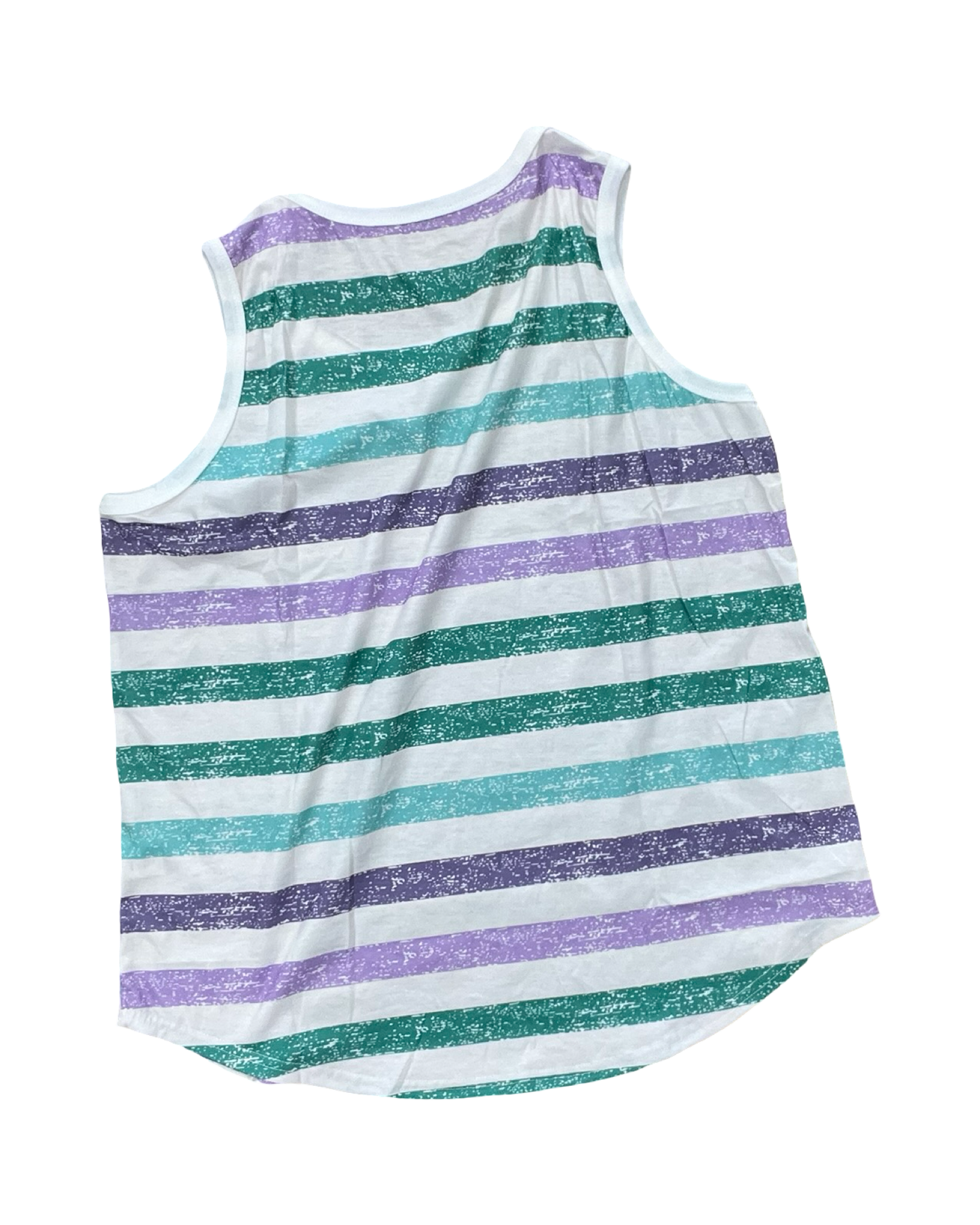 Top Sleeveless By Clothes Mentor In Cream & Purple, Size:Xl