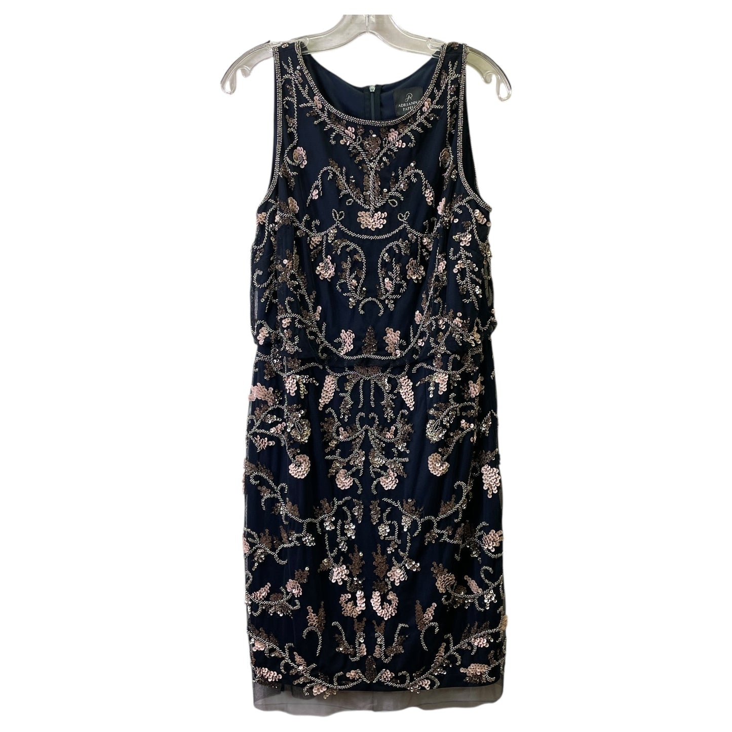 Dress Designer By Oscar De La Renta In Black & Cream, Size:S
