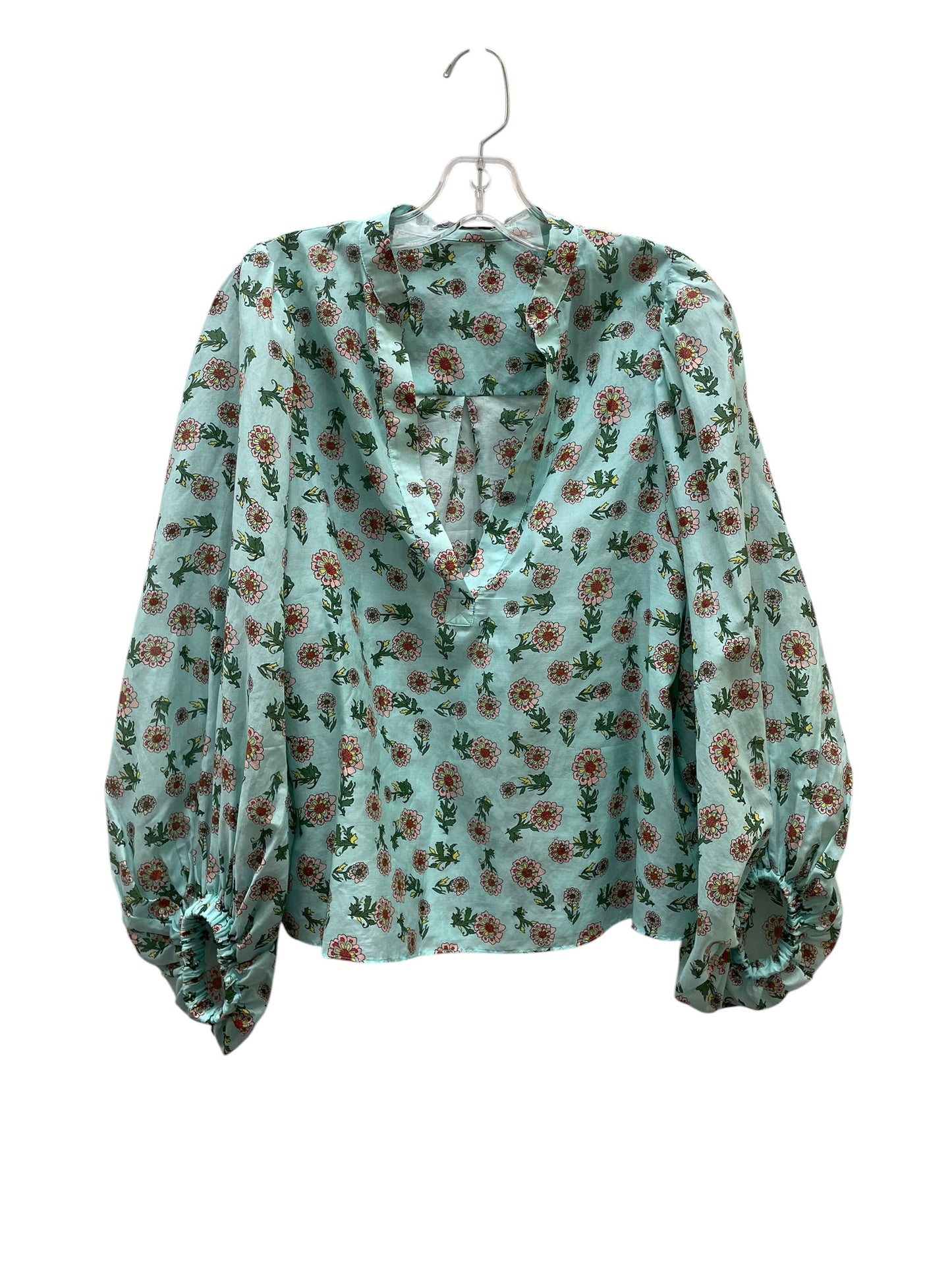 Top Ls Designer By Alice + Olivia In Floral Print, Size:Sp