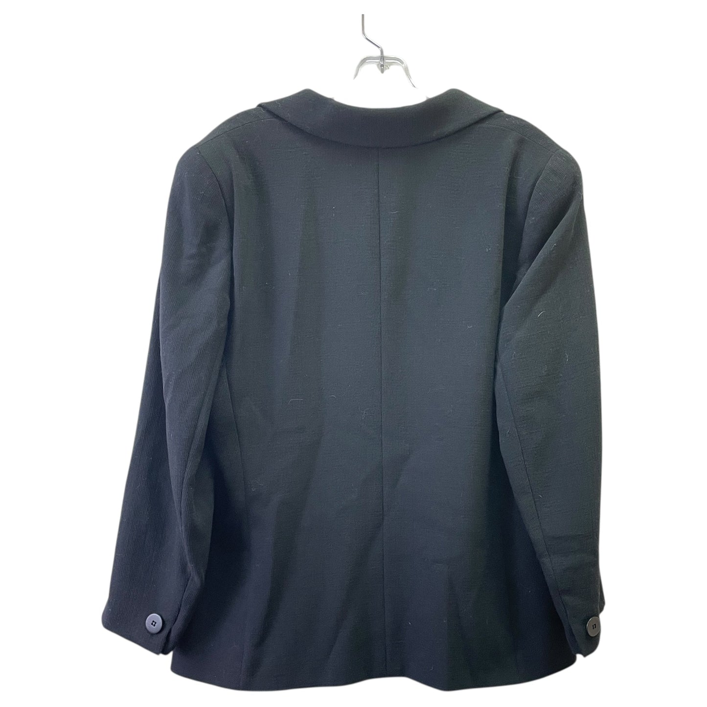 Blazer Luxury Designer By Giorgio Armani In Black, Size:14