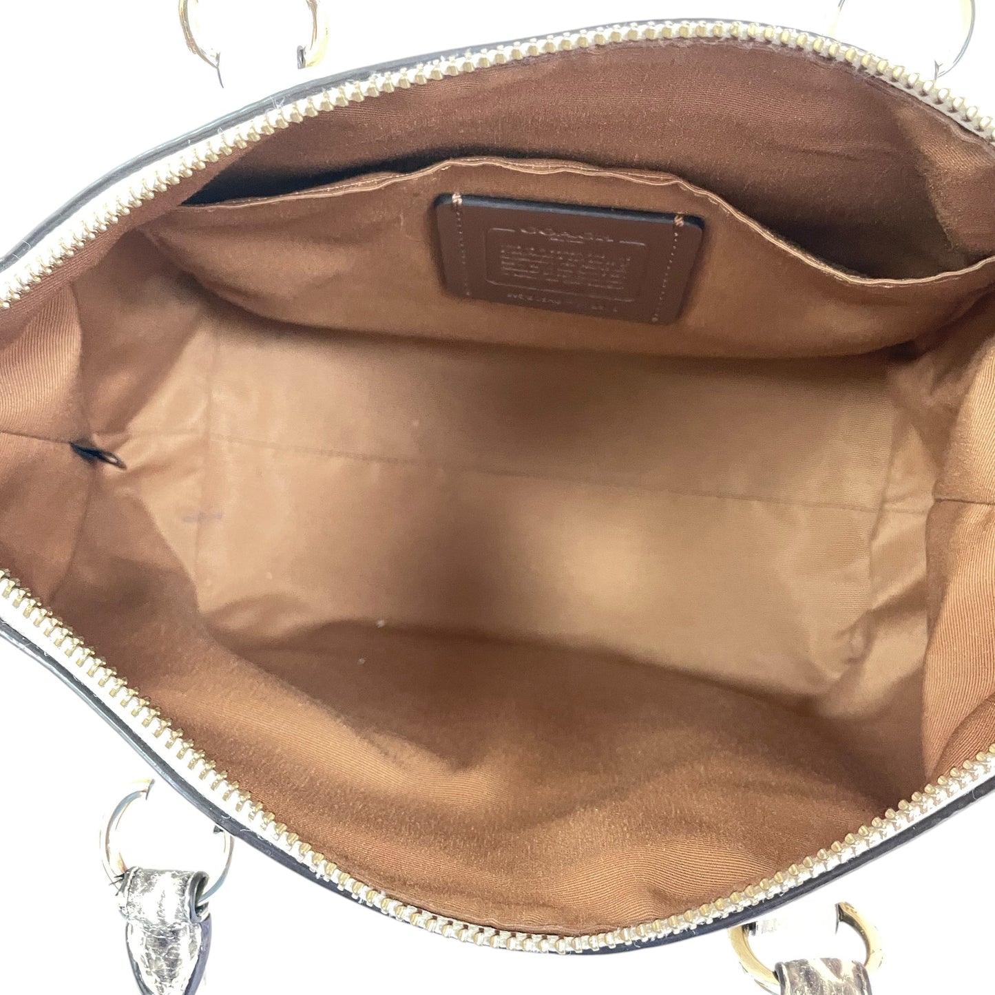 HANDBAG DESIGNER by COACH In CREAM, Size: SMALL