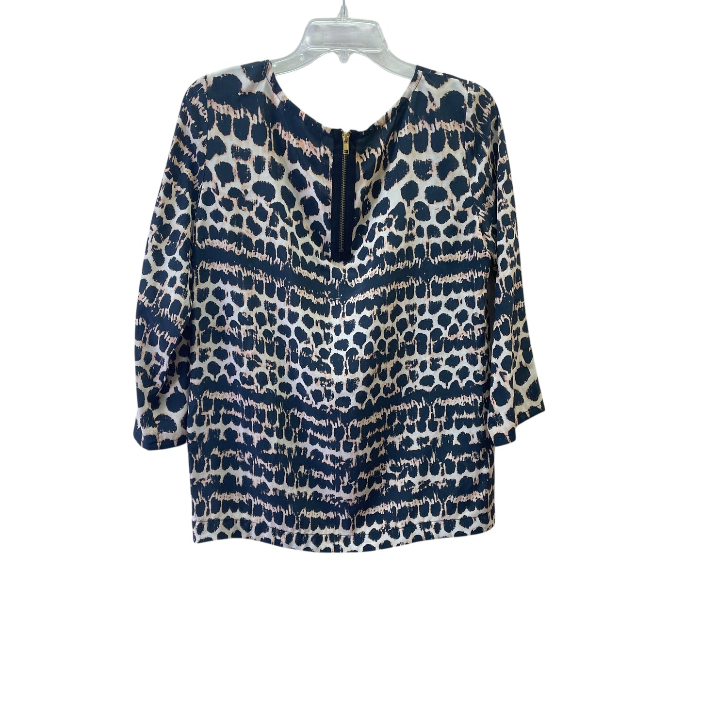 Top Ls By Maeve In Blue & Tan, Size:M