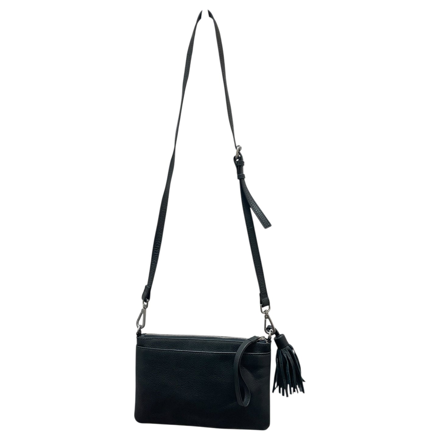 Crossbody Leather By J. Jill In Black, Size:Small