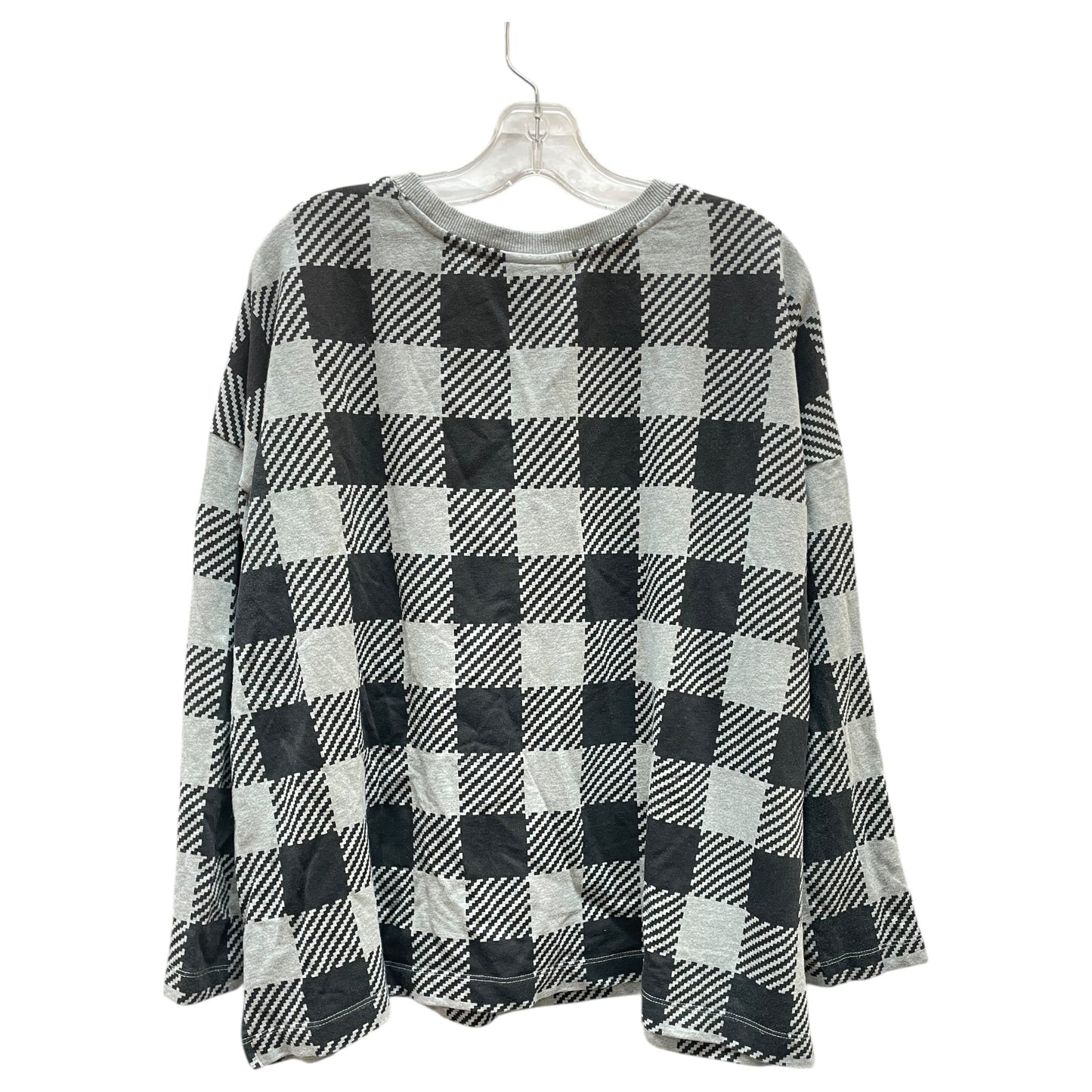 Top Ls By J. Jill In Black & Grey, Size:Xl