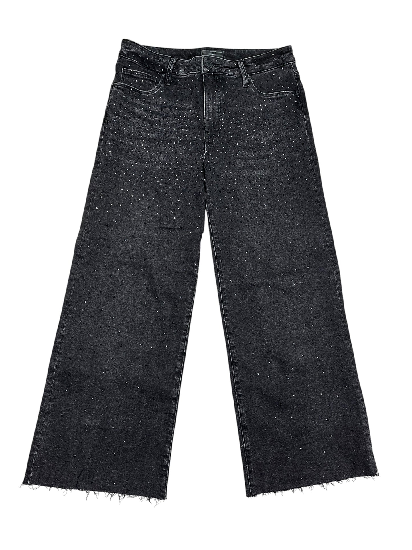 Jeans Wide Leg By Kut In Black Denim, Size:4