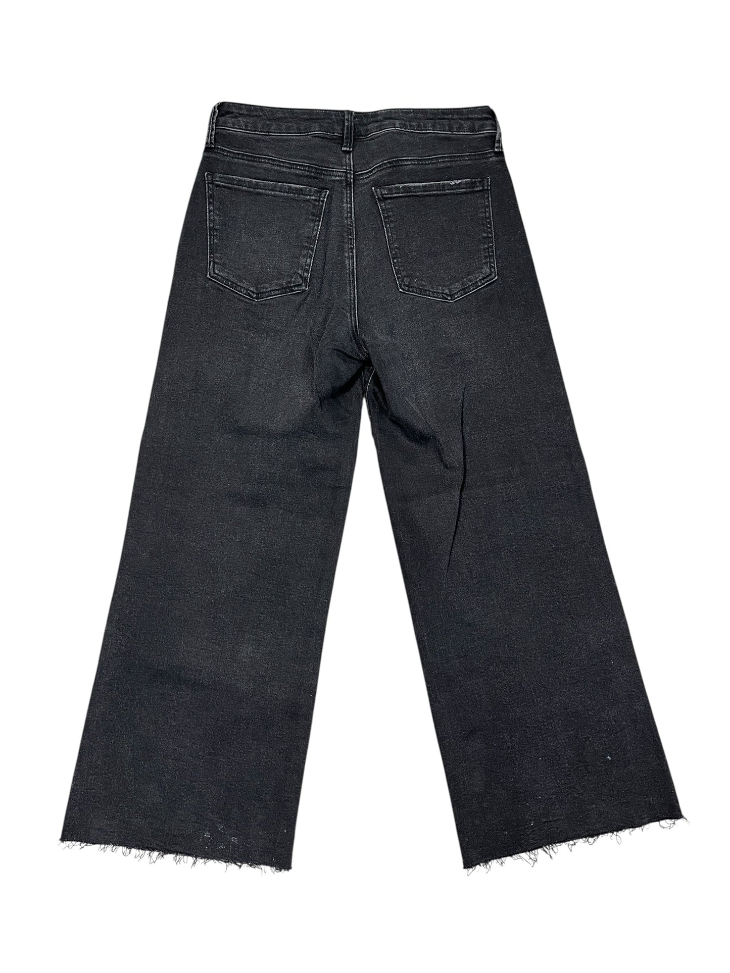 Jeans Wide Leg By Kut In Black Denim, Size:4