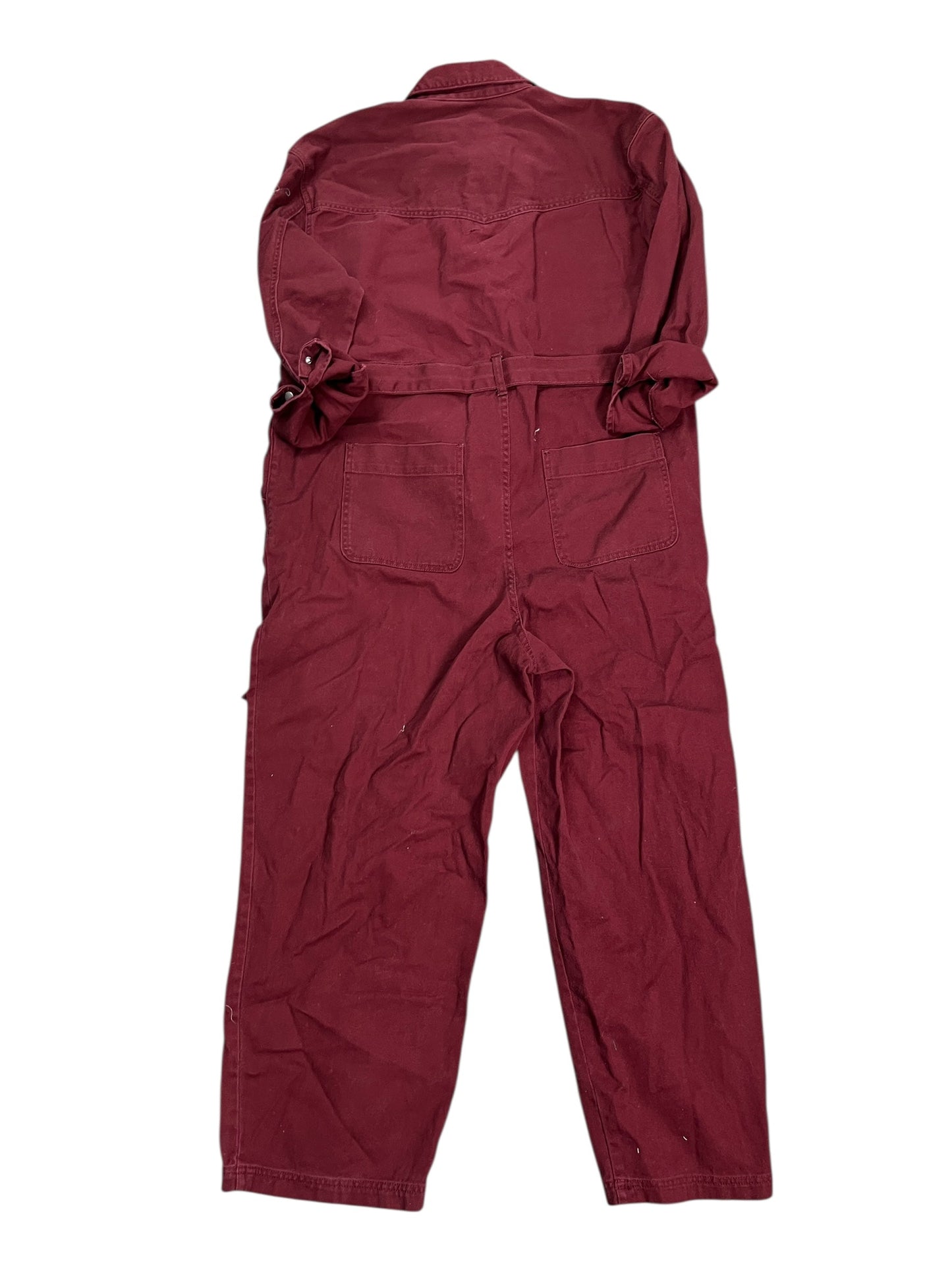 Jumpsuit By Future Collective In Red Denim, Size:L