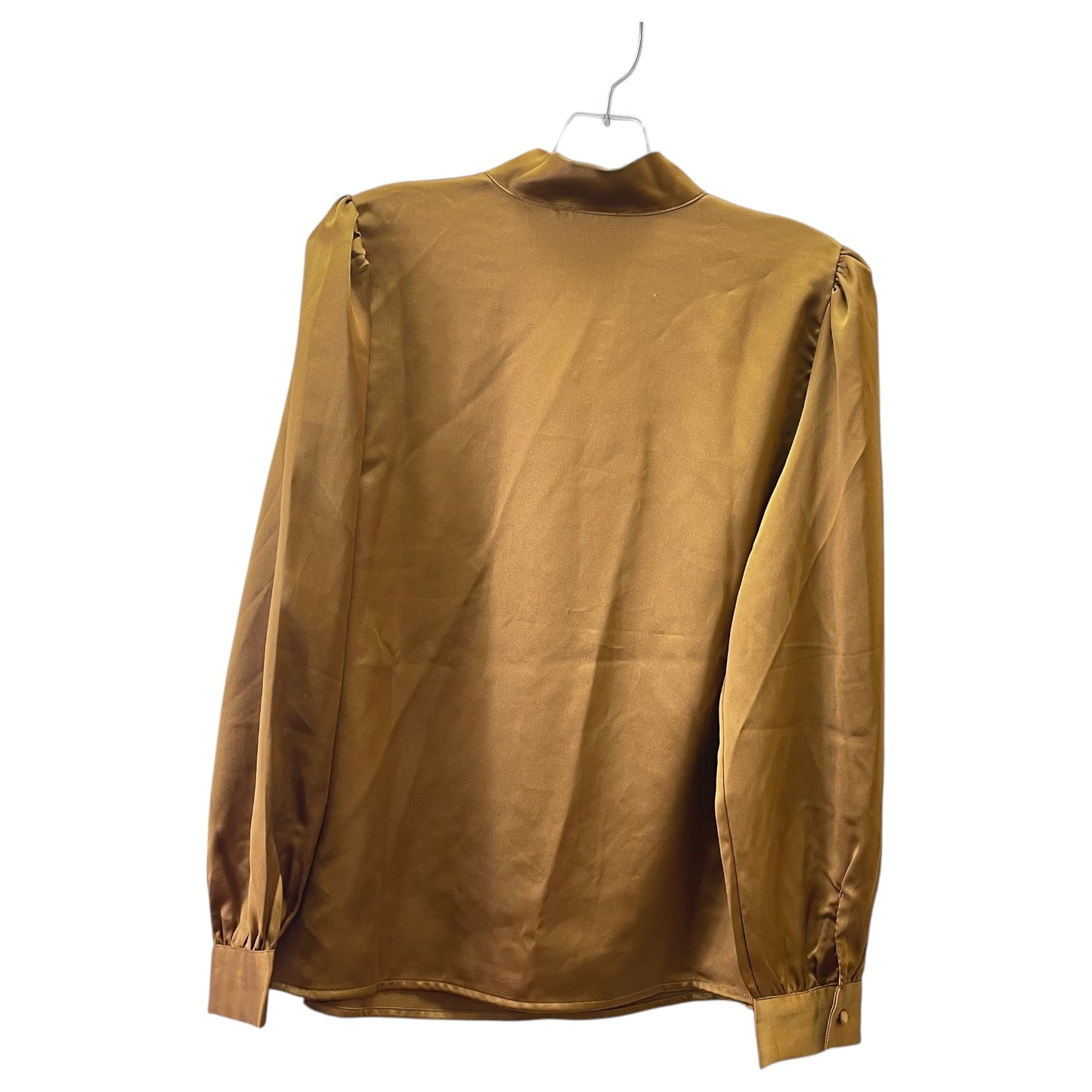Blouse Ls By Rachel Zoe In Gold, Size:L