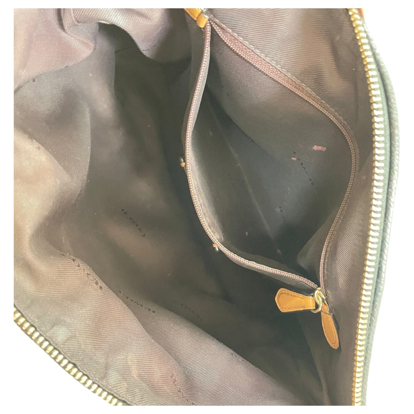 Handbag Designer By Coach In Blue & Tan, Size:Medium