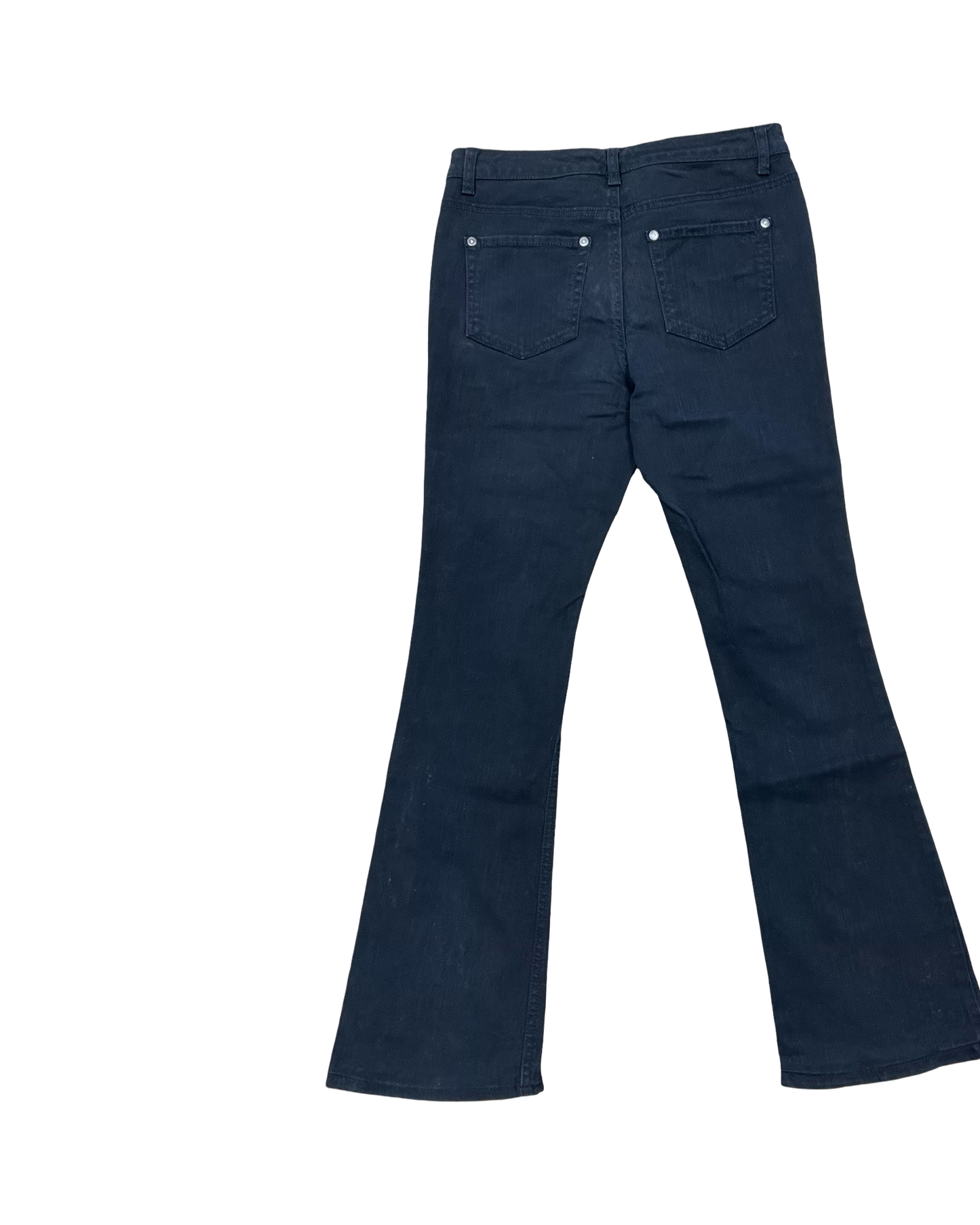 Jeans Boot Cut By Ruff Hewn In Black Denim, Size:4