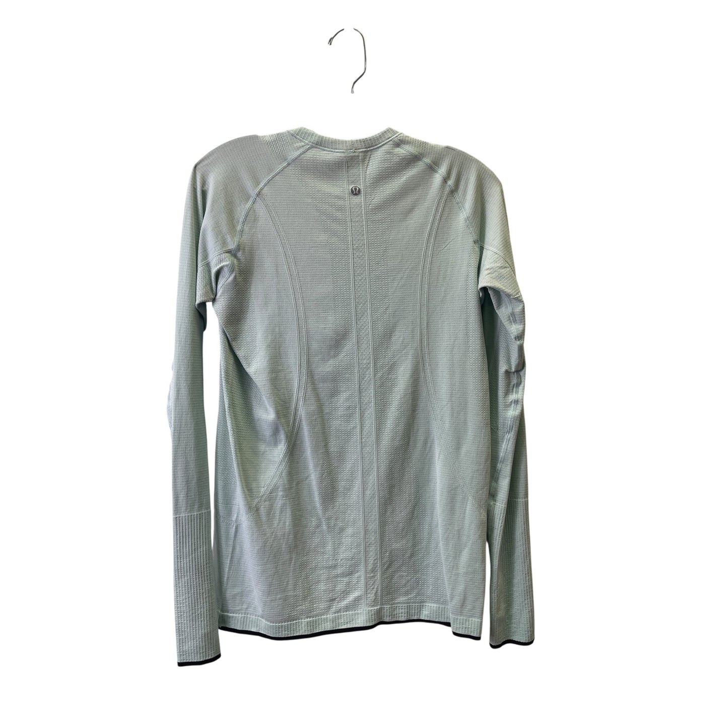 Athletic Top Ls Crewneck By Lululemon In Aqua, Size:M