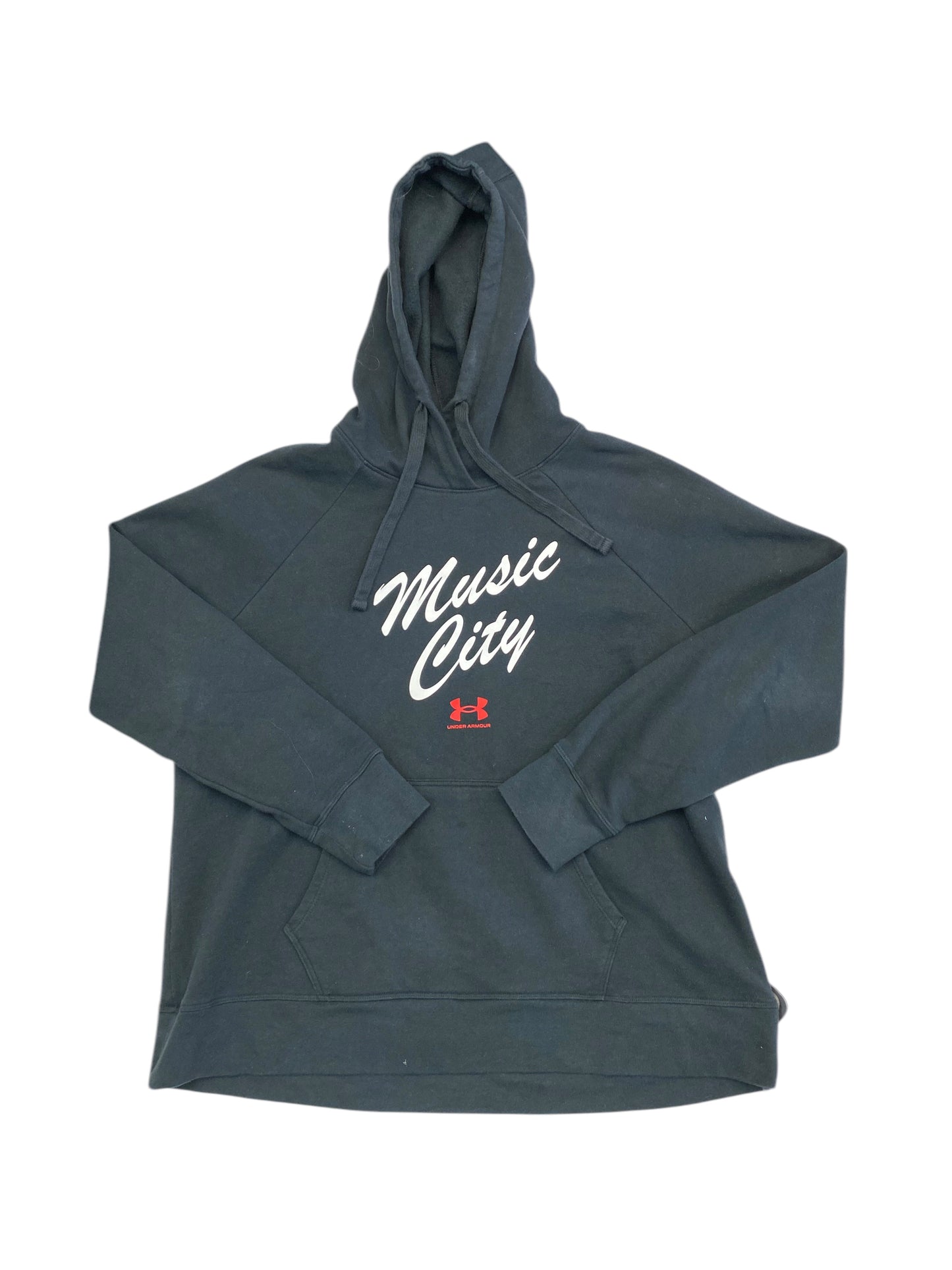 Athletic Sweatshirt Hoodie By Under Armour In Black, Size:Xl