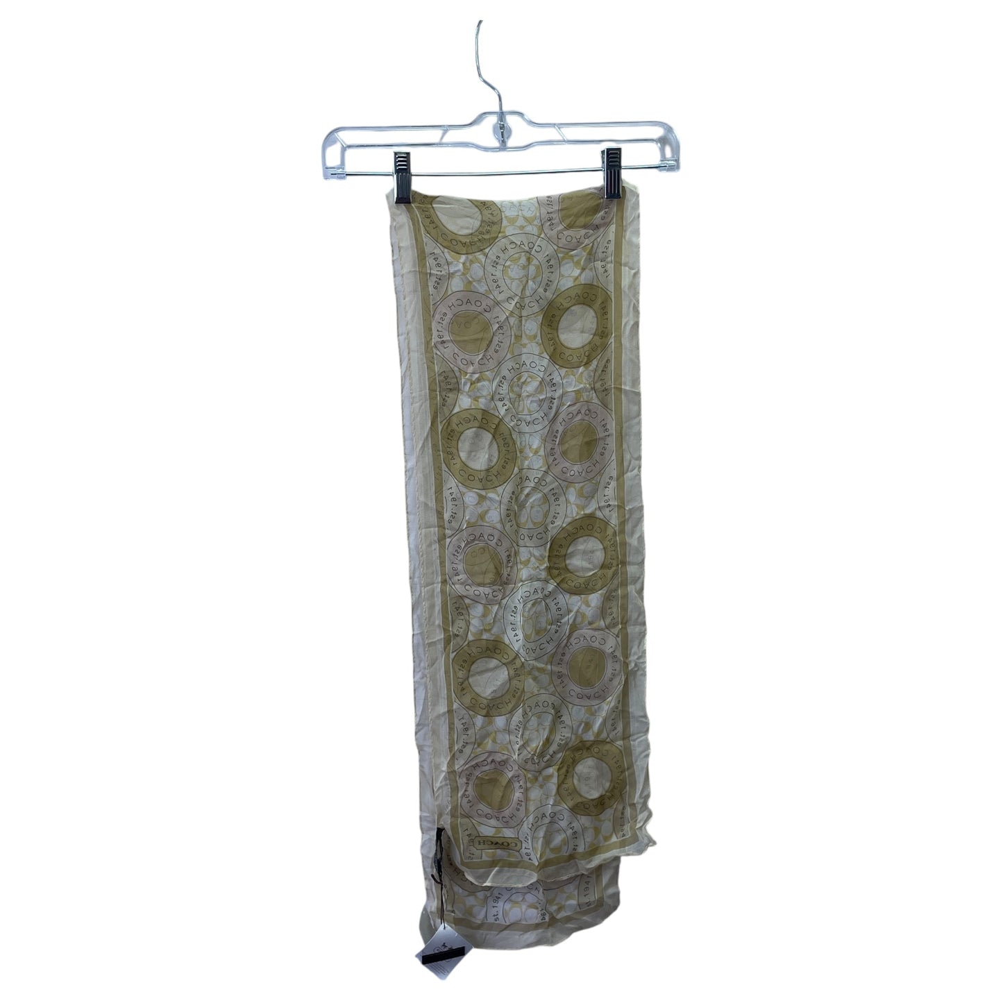 Scarf Designer By Coach In Beige