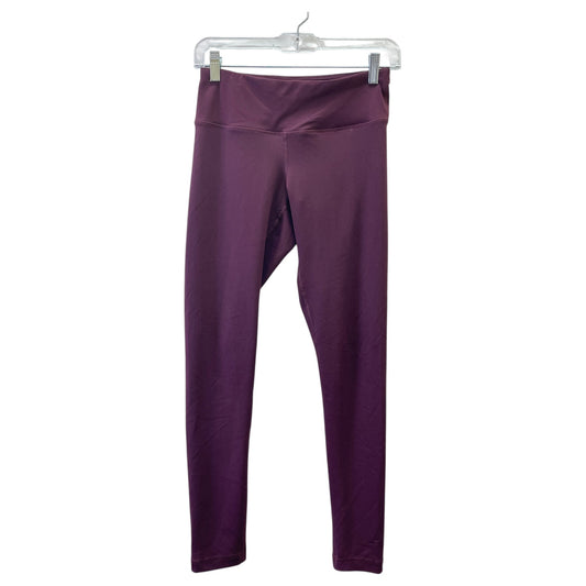 Athletic Leggings By 90 Degrees By Reflex In Maroon, Size:S