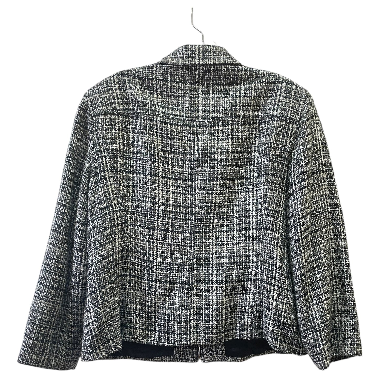 Blazer Designer By Neiman Marcus In Black & Cream, Size:Xl