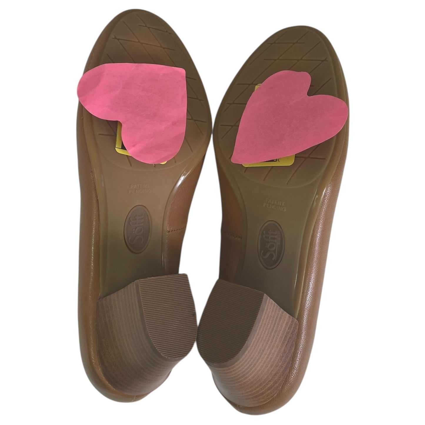 Shoes Heels Block By Sofft In Tan, Size:8