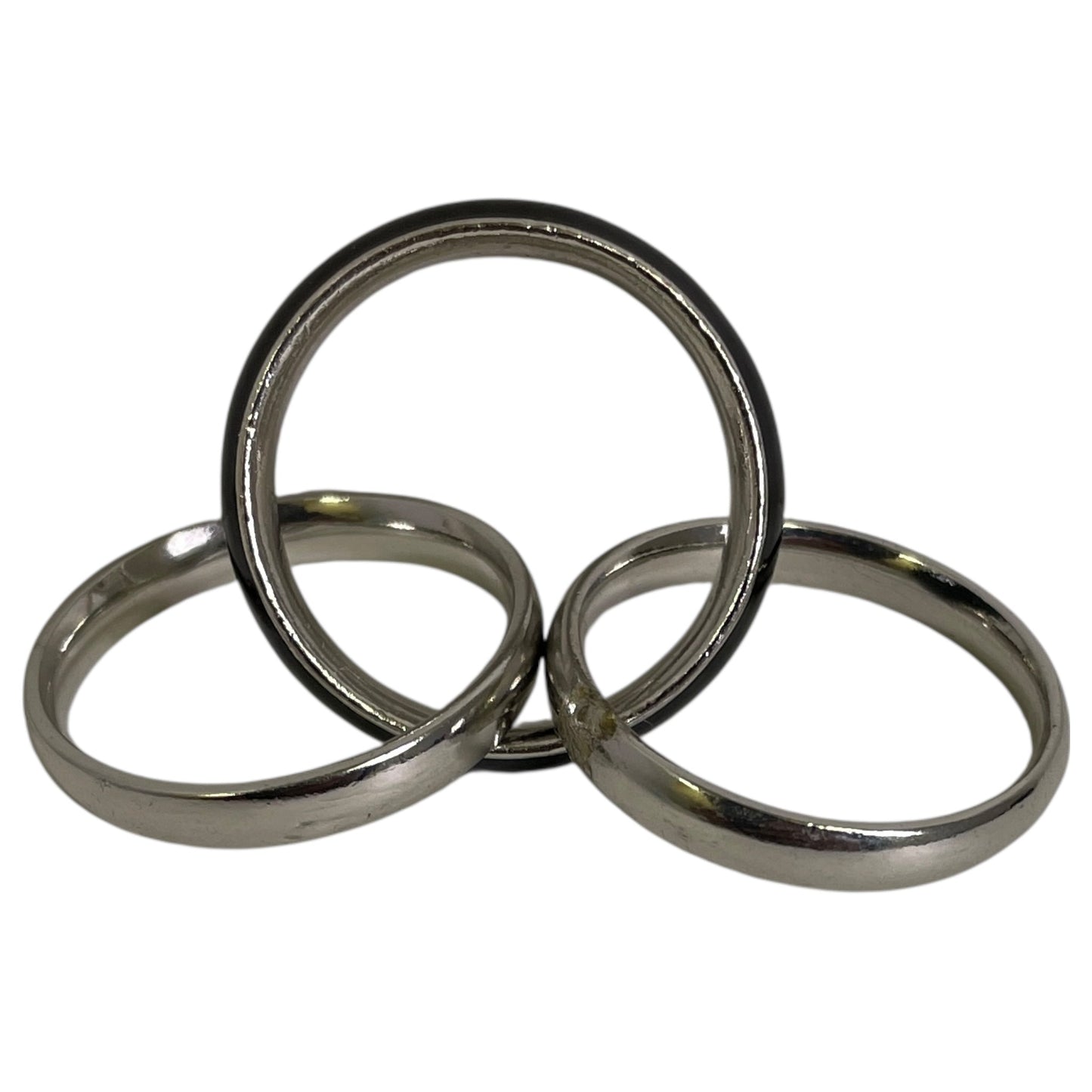 RING BAND by CME In BLACK & SILVER