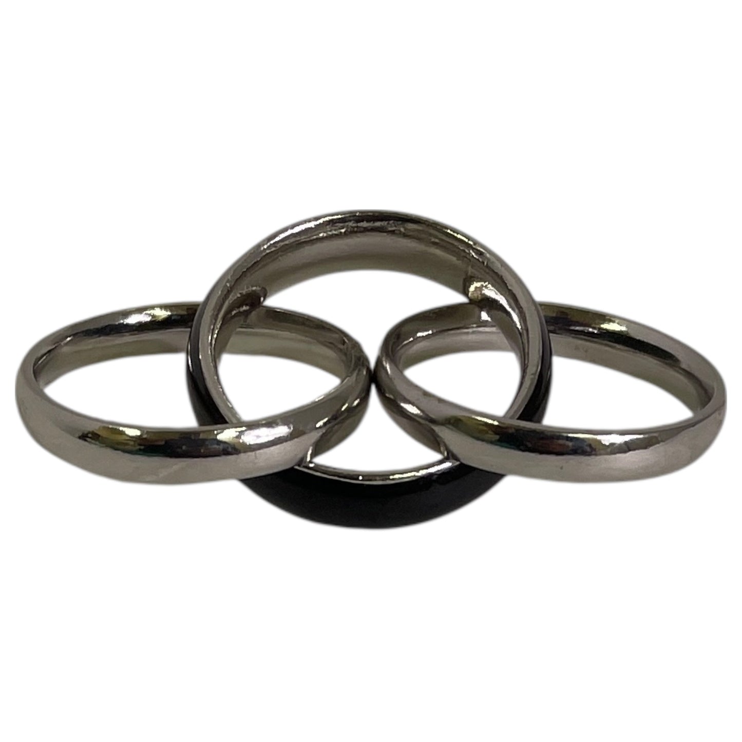 RING BAND by CME In BLACK & SILVER