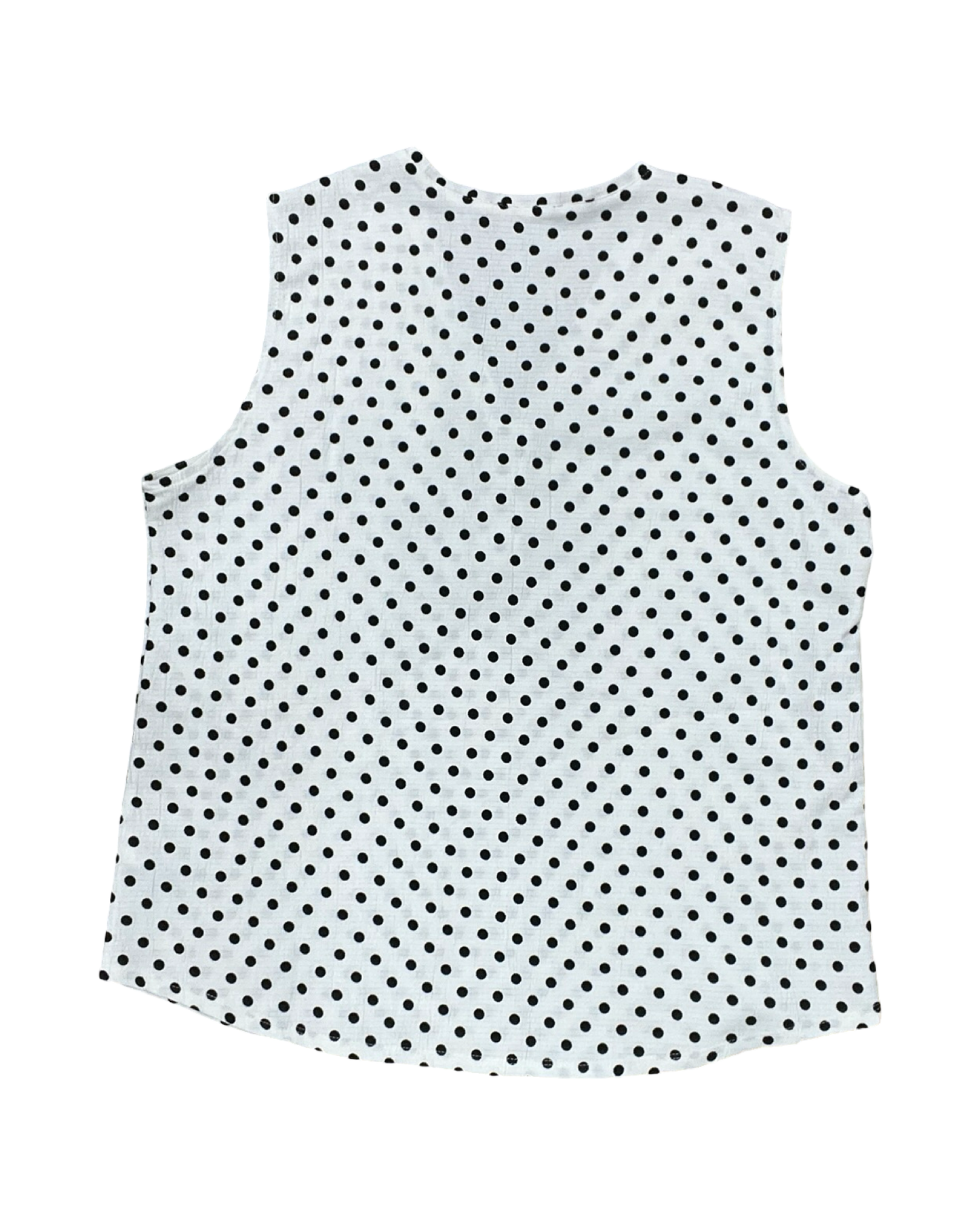 Top Sleeveless By Adrianna Papell In Polkadot Pattern, Size:L