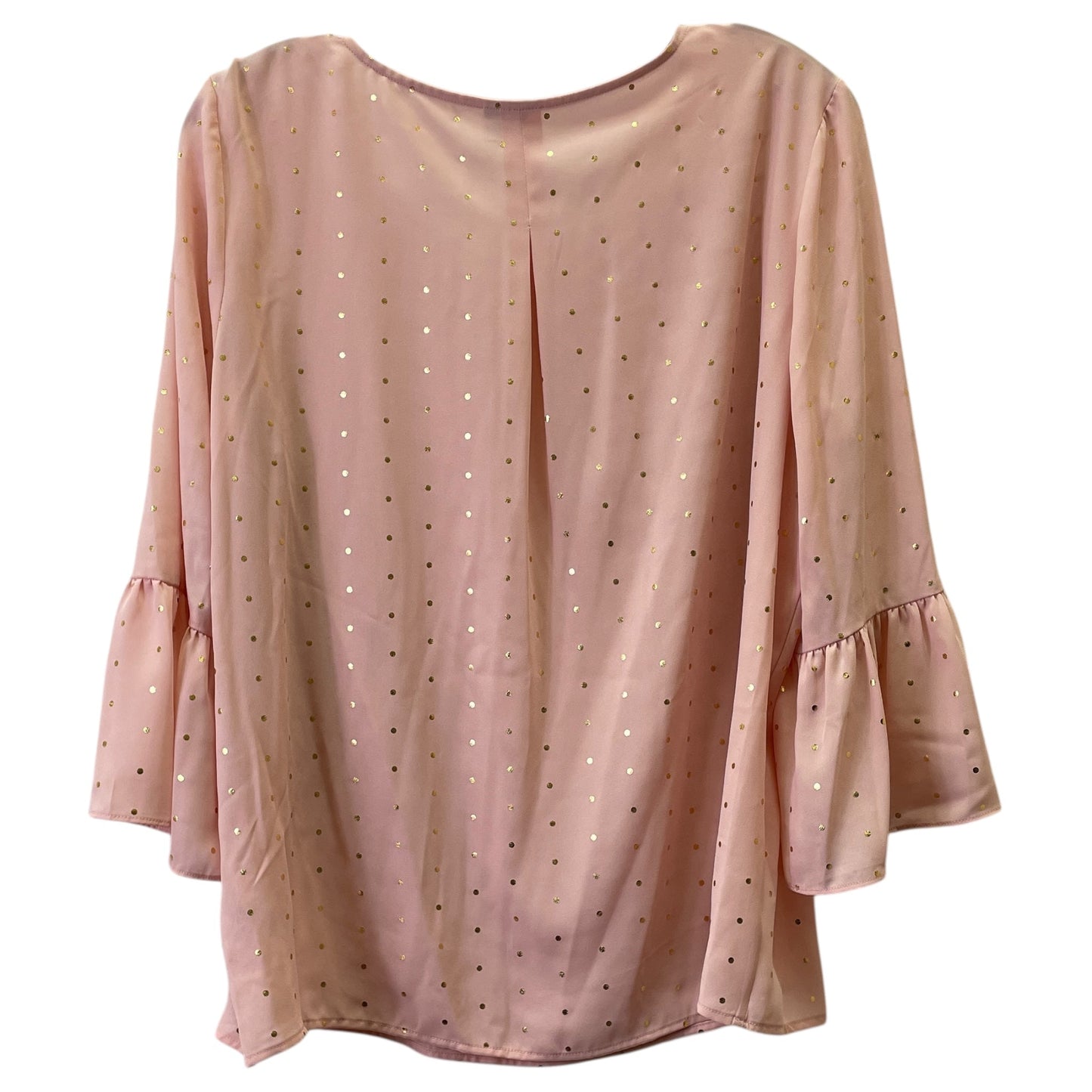 Top 3/4 Sleeve By Elle In Peach, Size:L