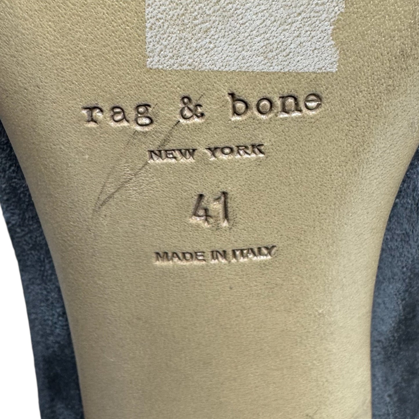 Agnes Suede Boots Ankle Heels By Rag And Bone In Grey, Size: 10 (41)