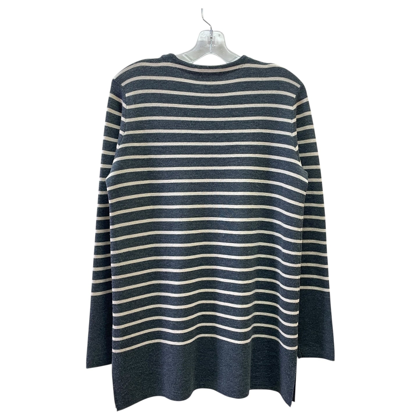 Sweater Designer By Tory Burch In Grey & White, Size:L