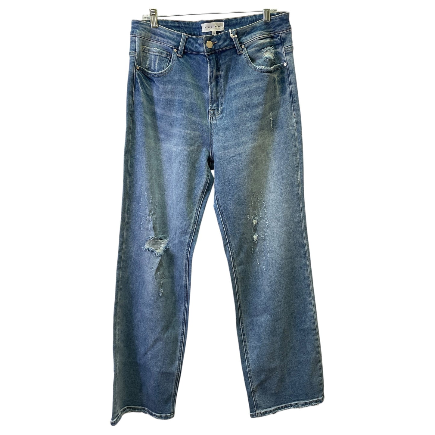 Jeans Wide Leg By Risen In Blue, Size:18