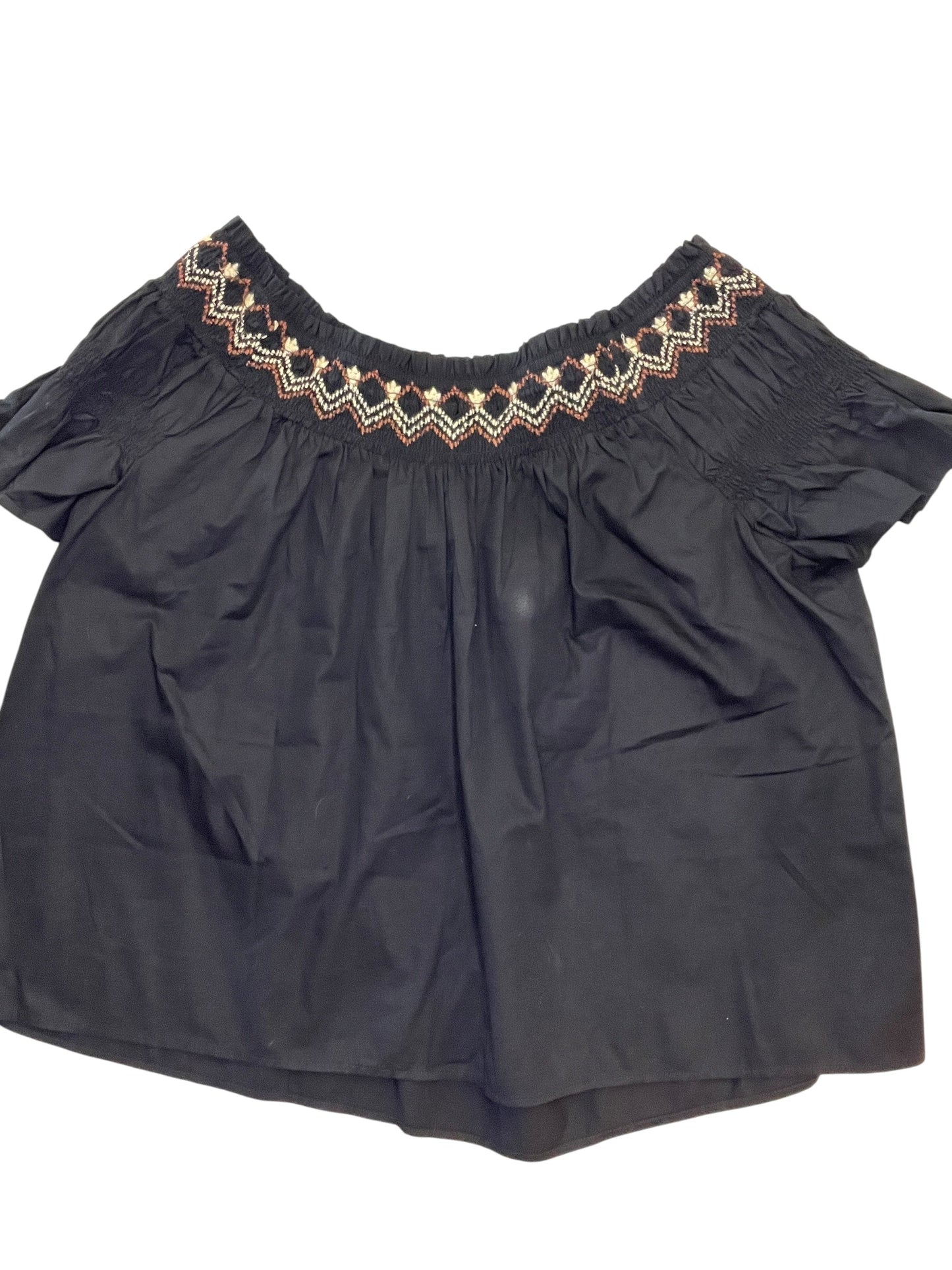 Blouse Ss By Old Navy In Black, Size:2X