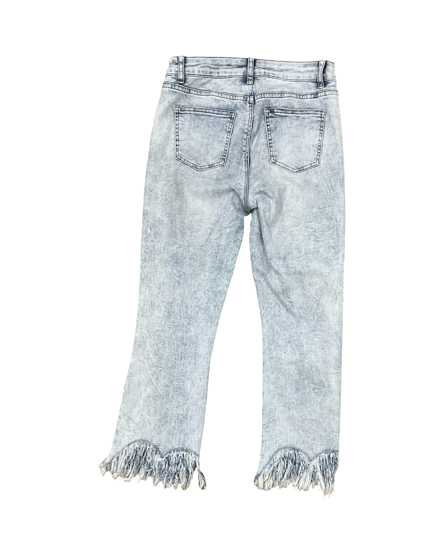 Jeans Straight By Charlie B In Blue Denim, Size:4