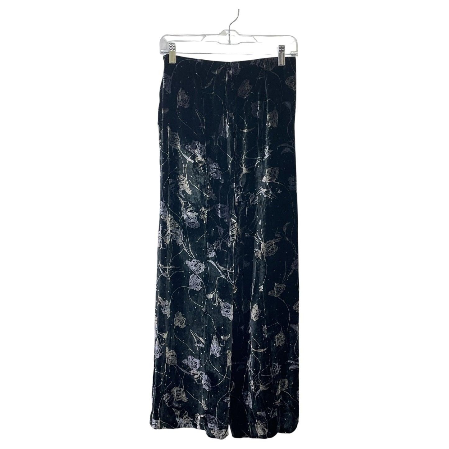Pants Designer By Diane Von Furstenberg In Black & Purple, Size:2
