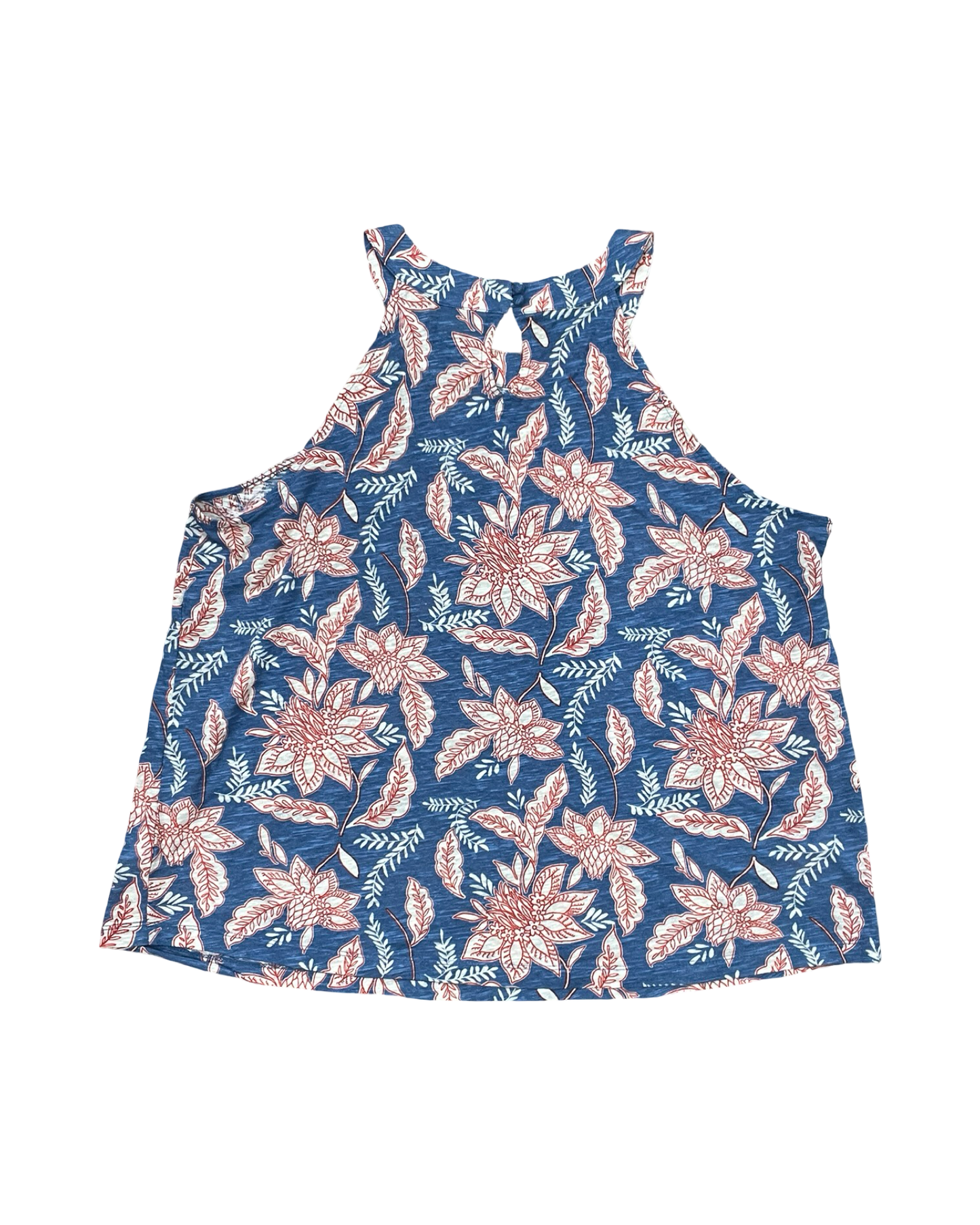 Top Sleeveless By Rachel Zoe In Blue & Red, Size:1X