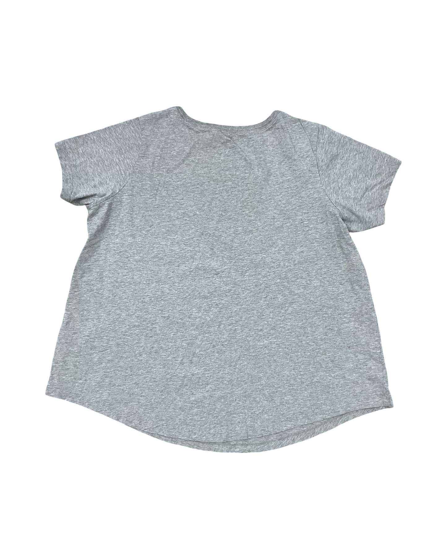 Athletic Top Ss By Nike In Grey, Size:1X